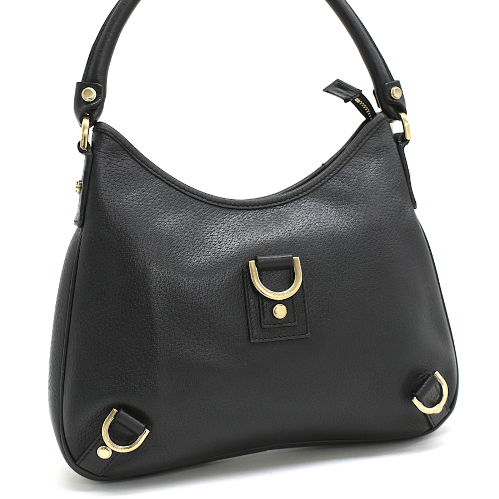 Gucci Abbey Hobo Bag Handbag Leather Black